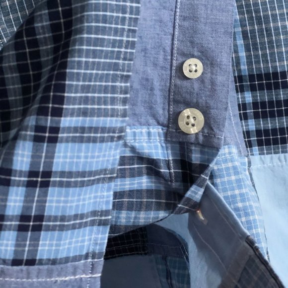 Brooks Brothers Red Fleece Patchwork Plaid S/S Button Shirt Men's Size L - Picture 5 of 7